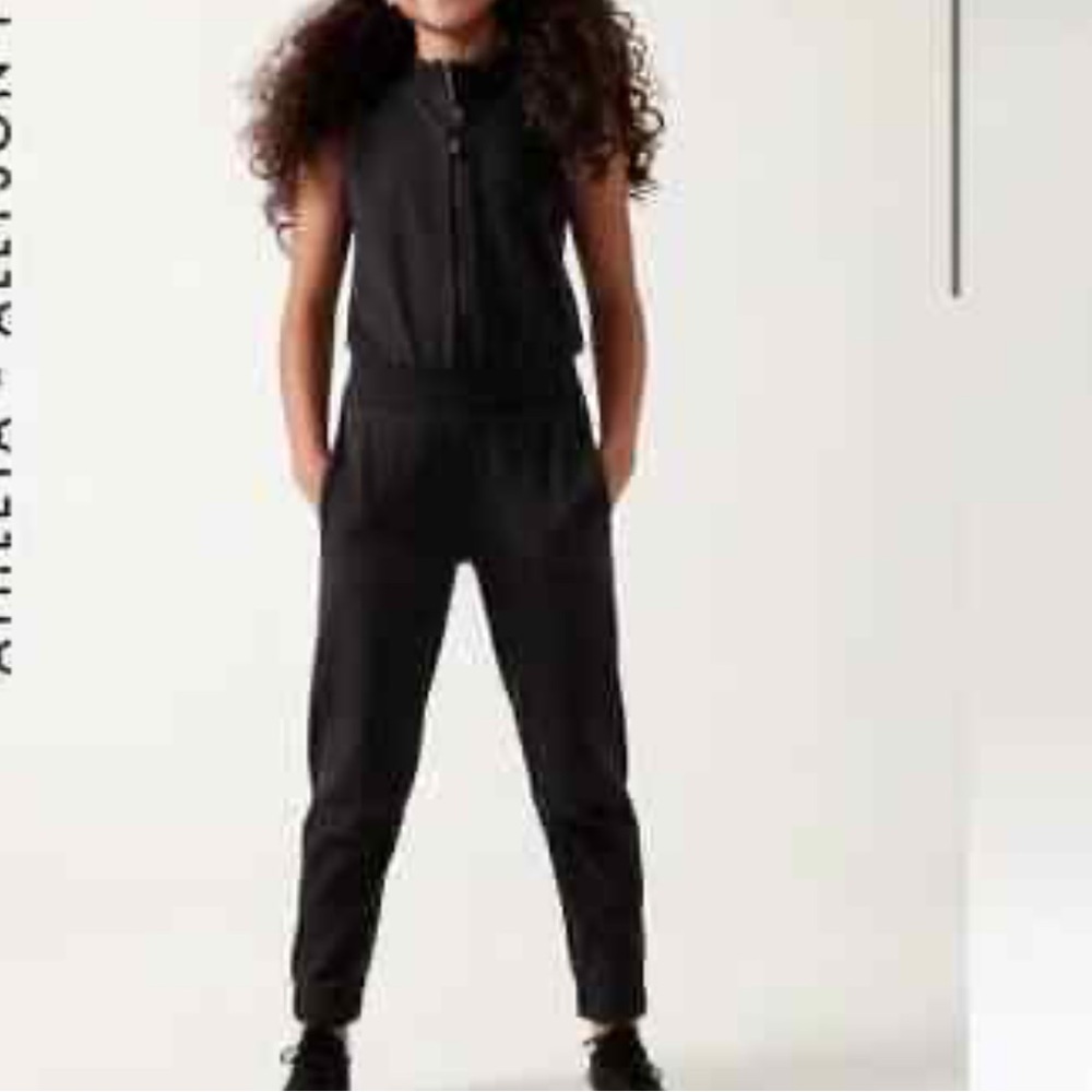Athleta Girl x Allyson Felix Legend Jumpsuit Size XL (14) Black NWT